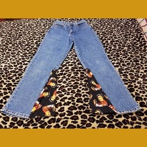 Vintage 90s does 70s ELVIS Presley DIY Flare Hi Waisted Jeans! ooak